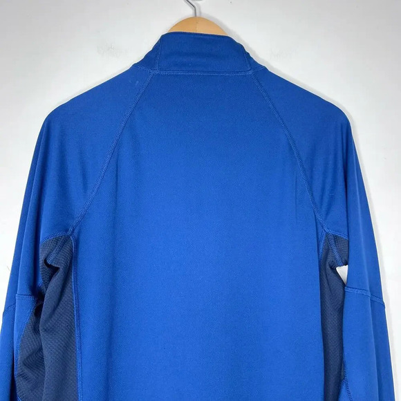 L.L. Bean Mens Ridge Runner 1/4 Zip Blue Long Sleeve Lightweight Outdoors Layer - Picture 8 of 9